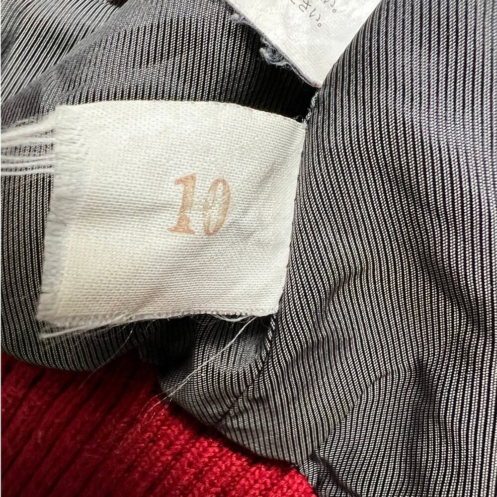 Vintage Pelle Pelle Red Blue Leather Varsity Jacket Hip Hop Streetwear Size 12 - Picture 13 of 16